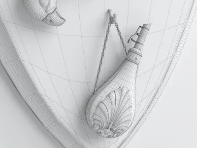 Musket stand 3D model