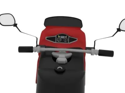 3D Motorbike model motorcycle Free low-poly 3D model