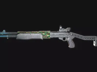 Shotgun Free 3D model shop