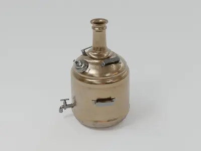 Indian Tea Boiler Low-poly 3D model