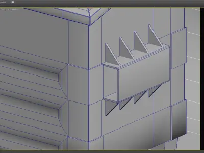 Dumpster trash can on wheels Low-poly 3D model purchase