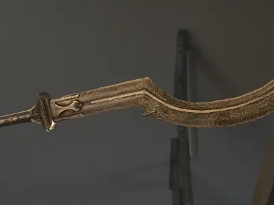 Khopesh sword 3D model buy