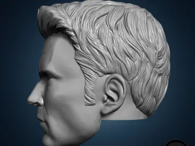 Chris Evans Captain America 3D printable for action figures 3D print model