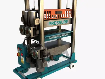 Industrial Machine 3D model 05 Low-poly 3D model