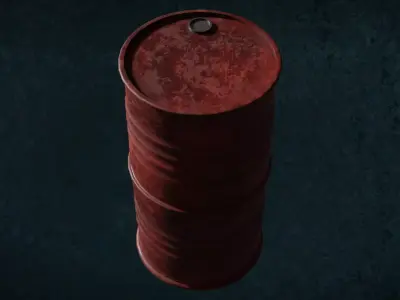 Metal Barrels Series Iron Relics Content G2 3D model