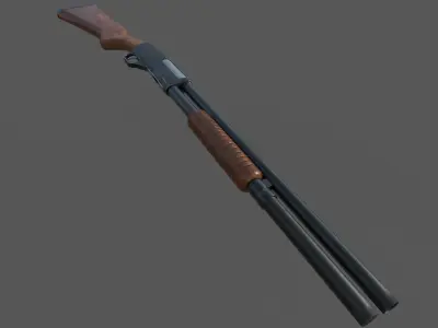 MP-133 shotgun Low-poly 3D model