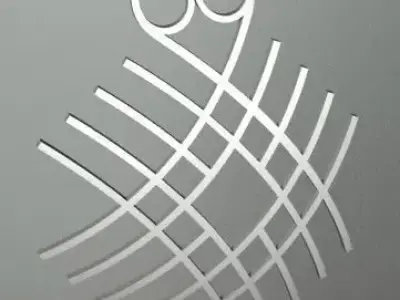 FORM 1 logo for restaurant with pair of scissors in shape of ... Free 3D model
