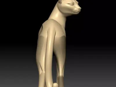 Cat Sculpture 3D model