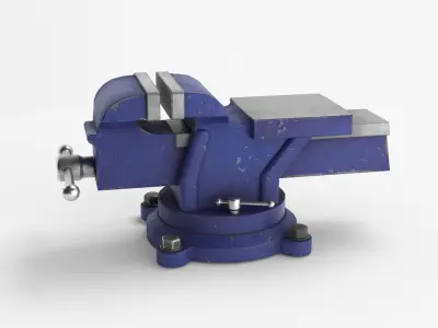 Bench Vise Low-poly 3D model buy