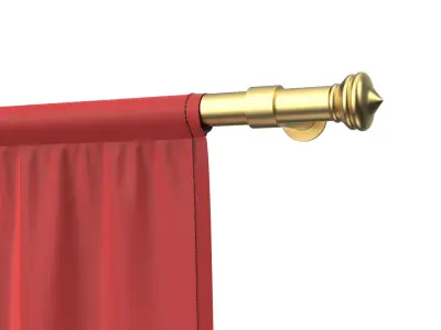 3d Flag 3D model Low-poly 3D model hanging 3D model