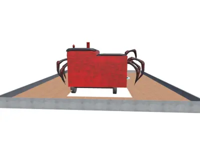 choo choo charles home  Low-poly 3D model