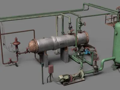 Boiler room 3D model buy