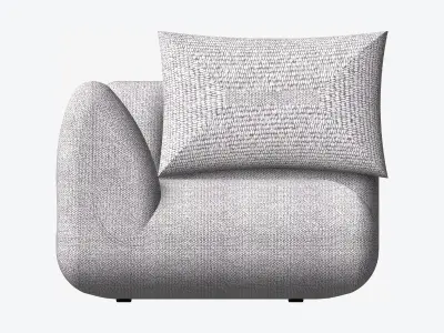 Chair - Sofa - Contemporary - Jack - Corner Low-poly 3D model