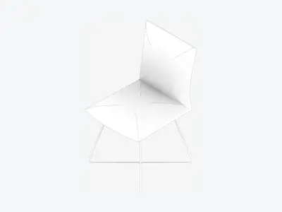 Furniture - Chair - Contemporary - Wire - Legs Low-poly 3D model