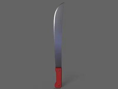 PBR Machete V3b Low-poly 3D model