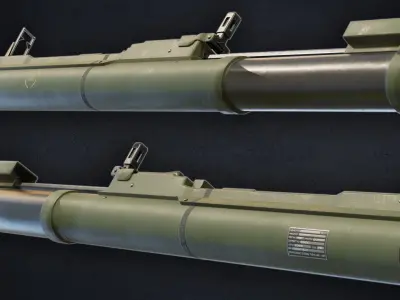 M72 Law Anti-tank Weapon Low-poly 3D model