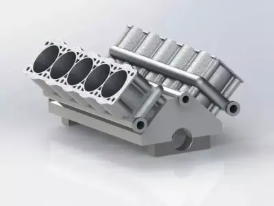 v10 cylinder Free 3D model