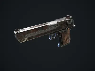 Desert Eagle Low-poly 3D model order