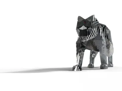 panther layered 3D model