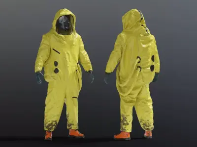 HAZMAT SUIT NBC 3D model
