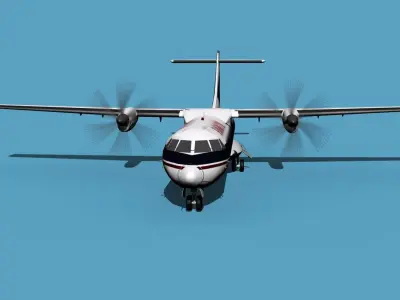 ATR  ATR-72-600 EuroCharter 3D model