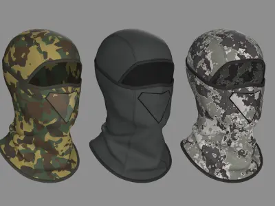 3D model Clothing high-poly Balaclava 3D model