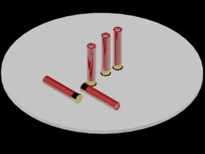 4-10 Shotgun pistol shell Free 3D model