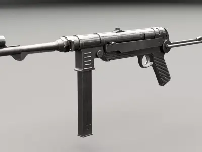 MP 40 Low-poly 3D model purchase