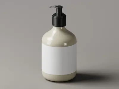 Pump Bottle 3D Model Low-poly 3D model