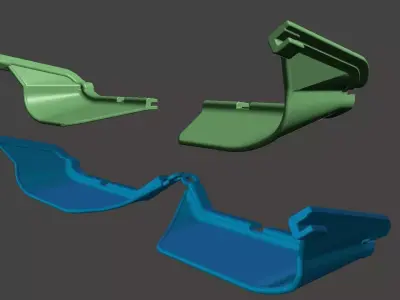 Yamaha Super Tenere bottom hand guard extenders XT1200Z XT1200 Free 3D print model