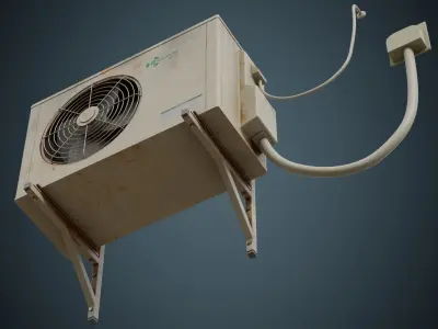 Air Conditioner 5B Low-poly 3D model