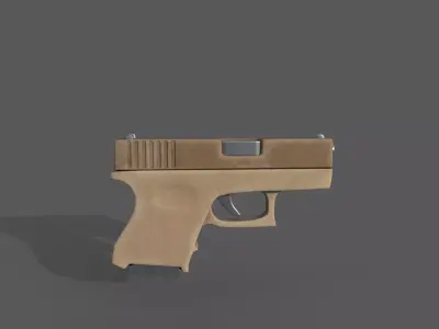 Glock Free low-poly 3D model purchase