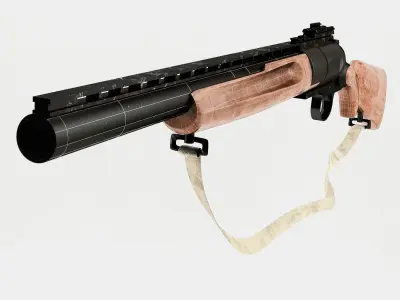 Revolving gun MTs-255 3D model