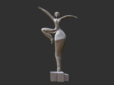 Sculptures Decor Crafts Fat Woman 3D print model