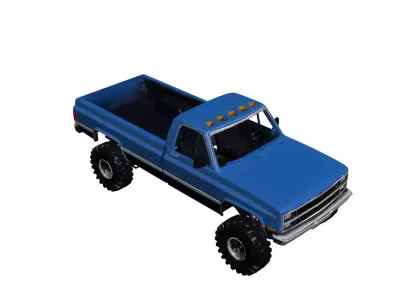 Generic Pickup Truck Balanced Utility Transport Vehicle 03 3D model
