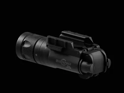 Surefire X300V LED Weapon Light Low-poly 3D model