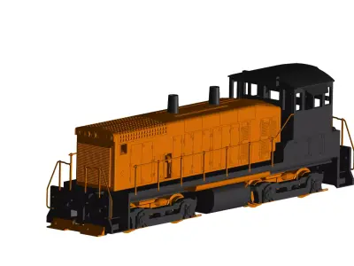 locomotive 3D model buy
