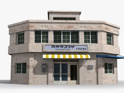Japanese House x18 Low-poly 3D model purchase