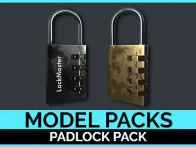 PBR Padlocks Model Pack Low-poly 3D model