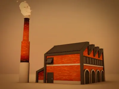 Cartoon Factory 3D model