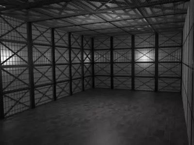 Hangar Interior Low-poly 3D model purchase
