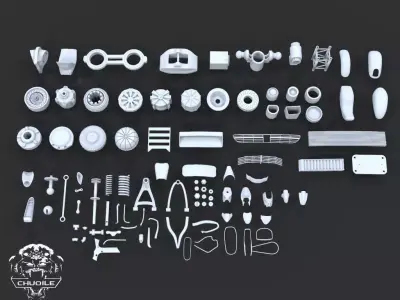 Hard Surface - Kitbash 3D model