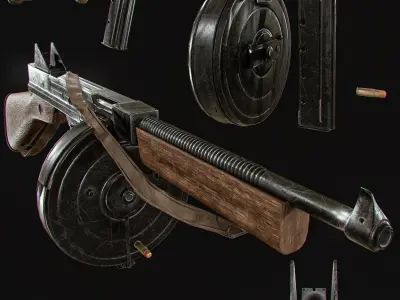 m1921 thompson 3D model