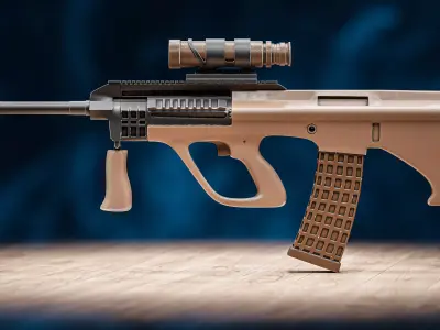 Aug riffle 3D model