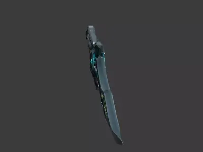 Sci-Fi Energy Core Tactical Dagger 3D model