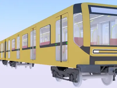 Metro train concept 3D model