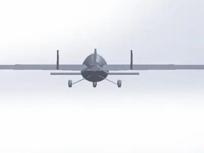 Canard Motoglider 3D model