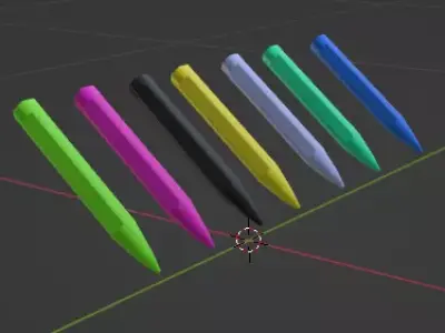 lapis de gis 3D model