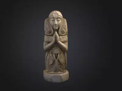 Ethereal Serenity  Low-poly 3D model