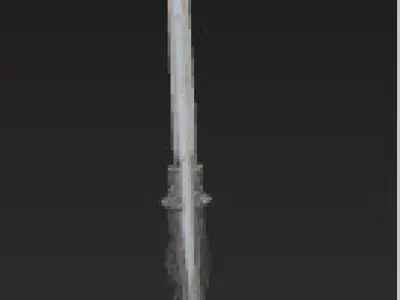 Medieval Infantry Spear  Realistic 3D Model Low-poly 3D model